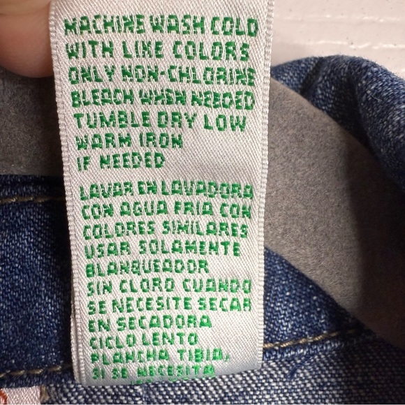 Bill Blass 90’s Vintage Blue Tailored Jean Jacket Size Large GUC - Picture 6 of 10